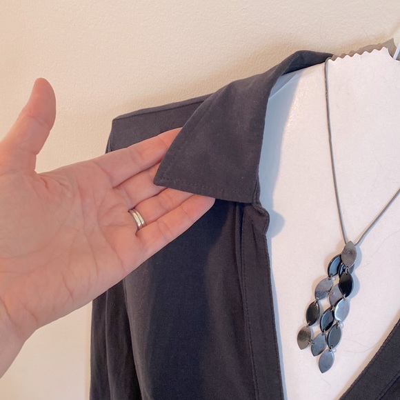 Mexx black ruched blouse - Picture 3 of 10